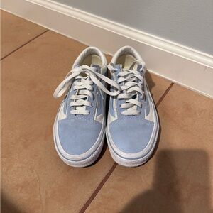 Baby blue lighting vans